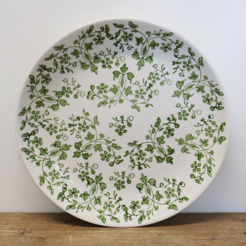 Florentine  Hand Painted Plate in Green