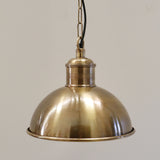 Antiqued Brass Hanging Light