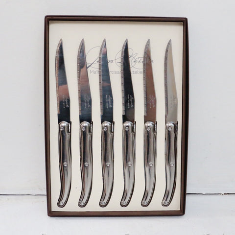 Laguiole Stainless Steel Steak Knives Set of 6