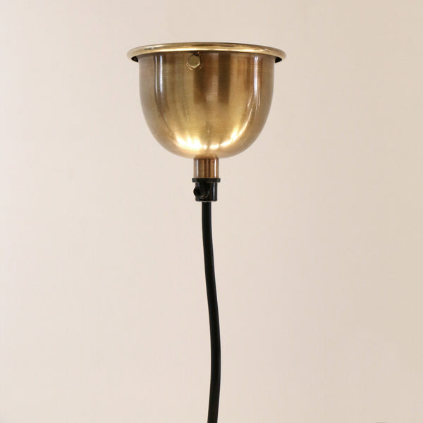 Vitrene Small Brass & Glass Hanging Light