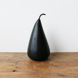 Large Marble Decorative Pear in Black