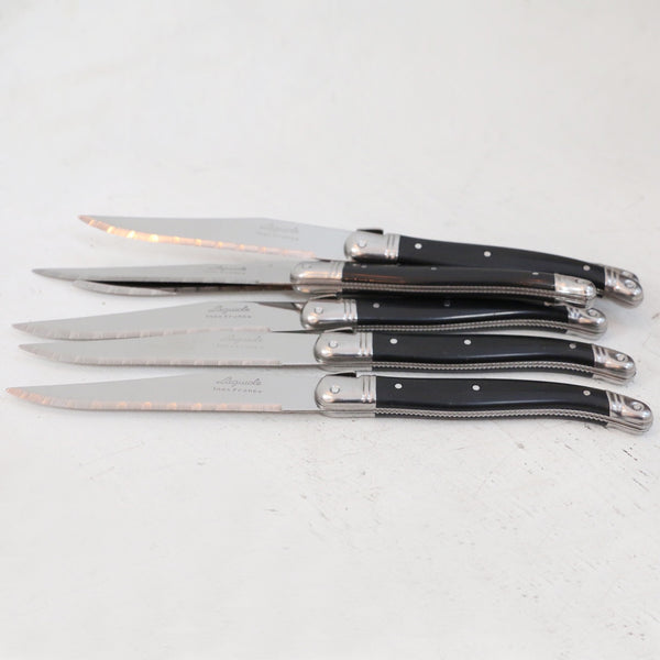 Laguiole Black Steak Knives Set of 6