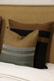 Oscar Pillow Cover in Black Stripe 63 x 63