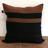 Oscar Pillow Cover in Black Stripe 63 x 63