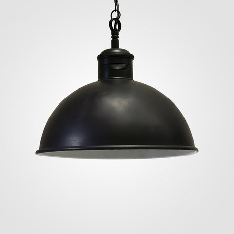 Large Hanging Lamp in Antique Black