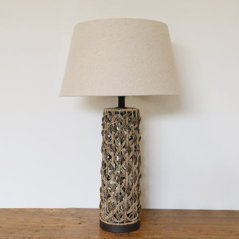 Palm Island Jute Lamp