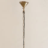 Vitrene Medium Brass Glass Hanging Light