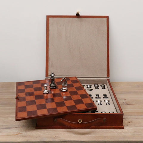 Leather Chess Set