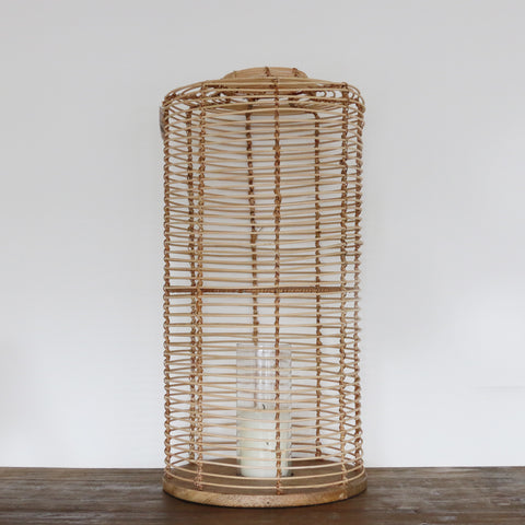 Bermuda Wicker Lantern Large