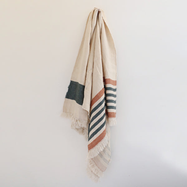 Libeco Throw / Fouta in Laguna Verde 110 x 180