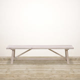 White Washed Loire Bench Seat