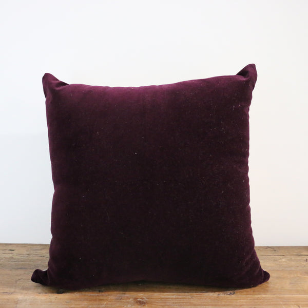 Plum Velvet Cushion Cover