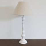 Long Island White Washed Lamp Base