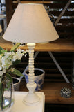 Long Island White Washed Lamp Base