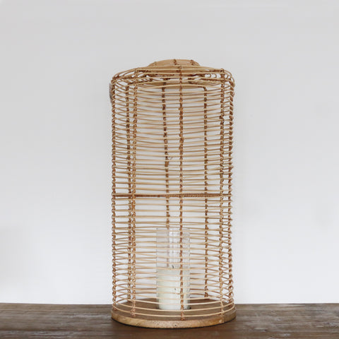 Bermuda Wicker Lantern Medium