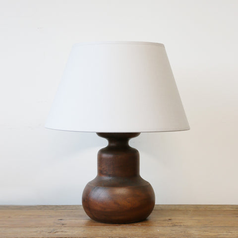 Java Wooden Urn Lamp