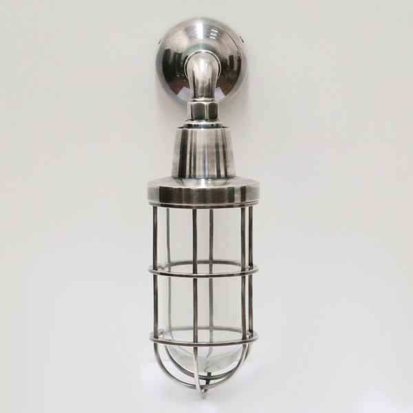 Brushed Pewter Style Wall Light