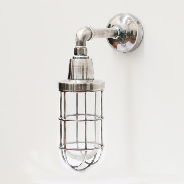 Brushed Pewter Style Wall Light