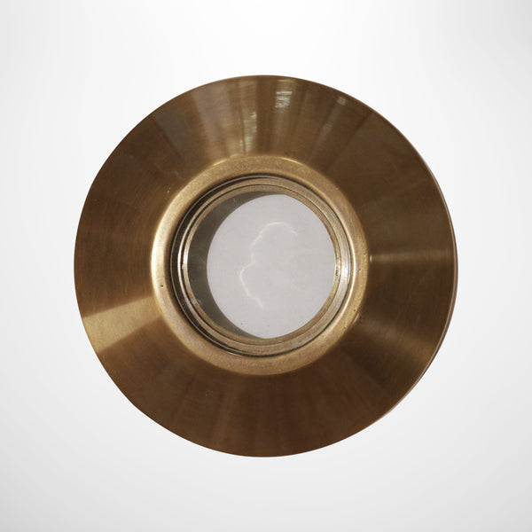 Outdoor Ceiling Surface Mount Light in Antique Brass