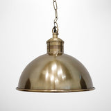 Boiler Room Hanging Lamp Antique Brass