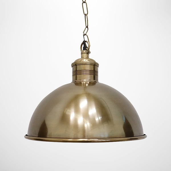 Boiler Room Hanging Lamp Antique Brass