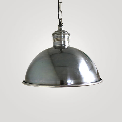 Medium Hanging Lamp in  Brushed Pewter Style