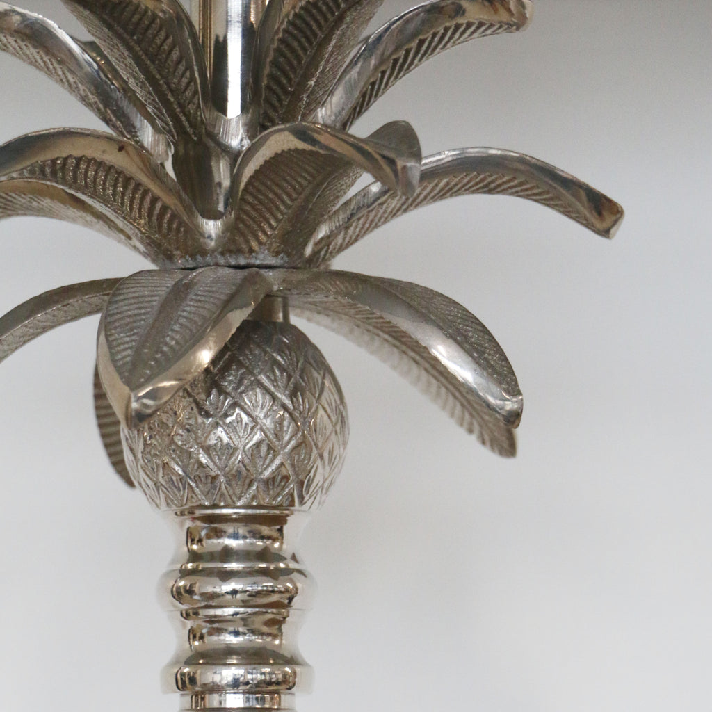 Hamptons Pineapple Lamp in Polished Nickel Leopold Hall