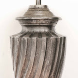Twisted Urn Lamp in Antique Nickel Finish