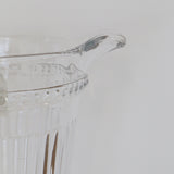 Vintage Look Ribbed Glass Jug