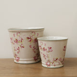 Magnolia Limone Crackled Planter 18cm