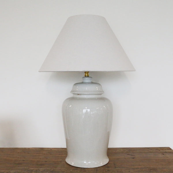 Coastal Ceramic Urn Lamp Base