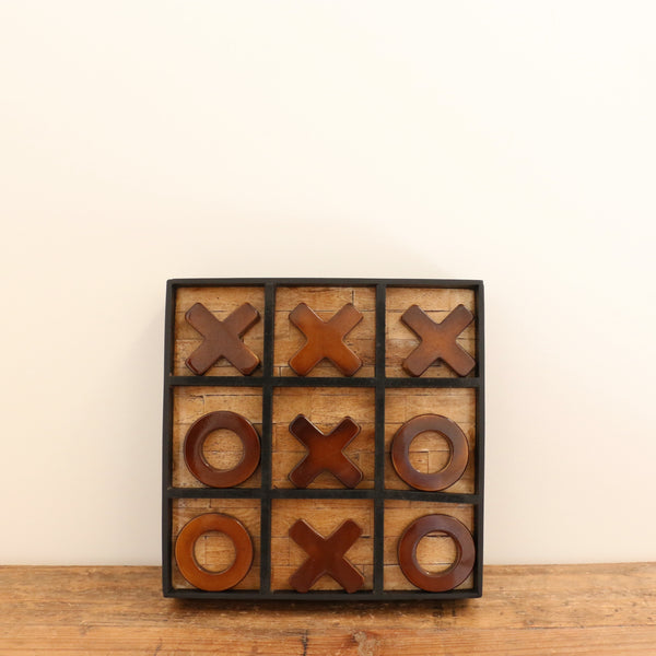 Noughts and Crosses Set Antique Finish