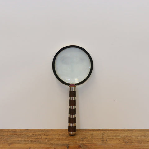 Magnifying Glass with Resin and Nickel Finish Handle