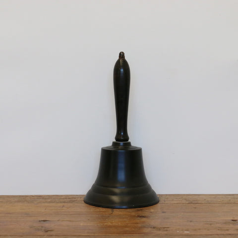 Bell in Bronze Finish with Wooden Handle