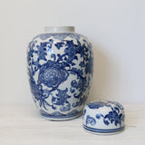 Blue and White Blossom Ginger Jar