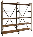 Recycled Pine Industrial Shelving Unit in Mudstone