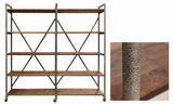 Recycled Pine Industrial Shelving Unit in Mudstone