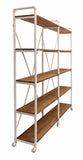 Recycled Pine Industrial Shelving Unit in White Wash