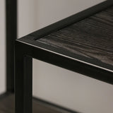 Brooklyn Steel & Oak Offset Bookcase