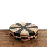 Soho Inlaid Horn Coasters - Set of Four