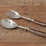 Salad Servers with Bone Handles