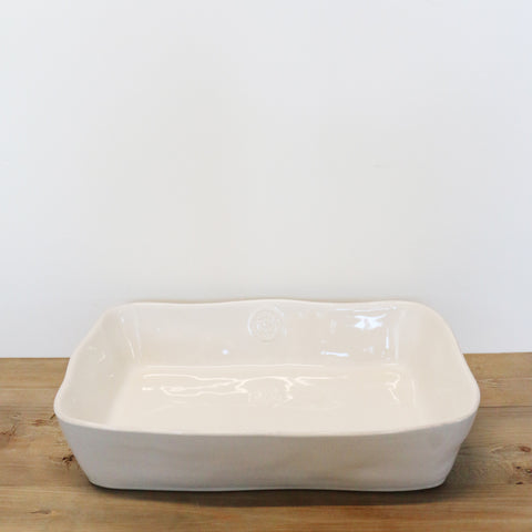 Costa Nova White Large Rectangular Baker 35cm