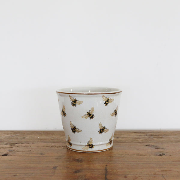 Abeille Crackled Planter 12cm