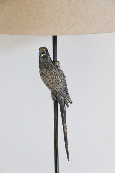 Brushed Slate Parrot Table Lamp Base