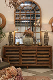 Cape Cod Natural Oak Sideboard with Shutter Sliding Doors