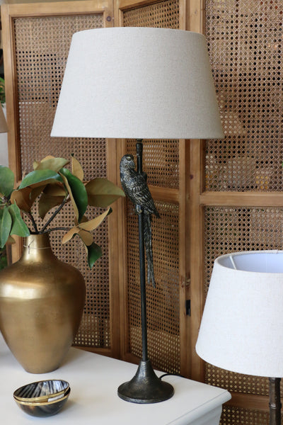 Brushed Slate Parrot Table Lamp Base