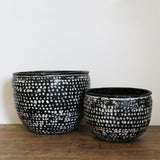 Haveli Black & White Planter - Medium