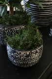 Haveli Black & White Planter - Medium