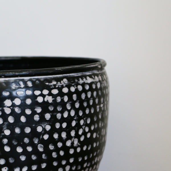 Haveli Black & White Planter - Large