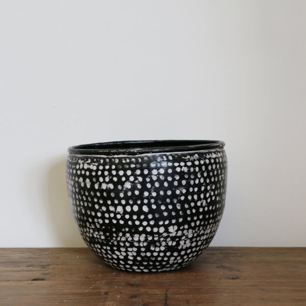 Haveli Black & White Planter - Large